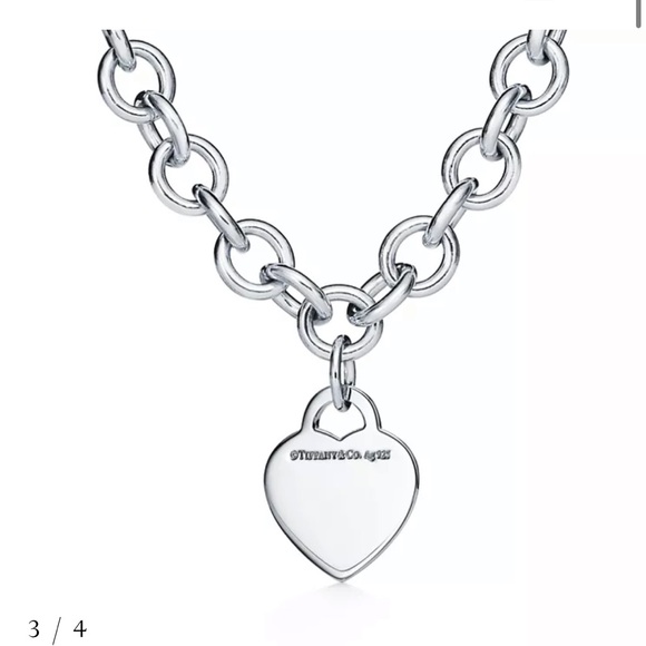 Tiffany & Co. Silver Heart Pendant Necklace